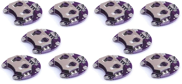 Main image of 5PCS Lilypad Coin Cell Battery Holder CR2032 Battery Holder Case Module (Pack of