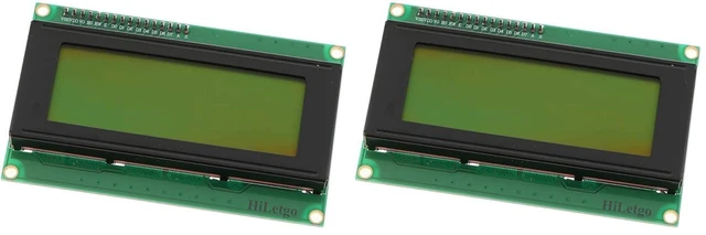 Main image of 2004 20X4 LCD Display Screen Serial with I2C Adapter - Yellow Green Color LCD fo
