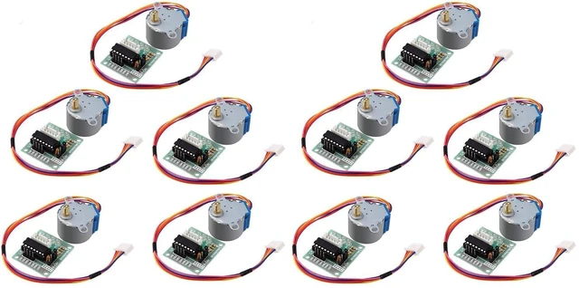 Main image of 5pcs ULN2003 28BYJ-48 4-Phase Stepper Motor with 5V Drive Board for Arduino PI P