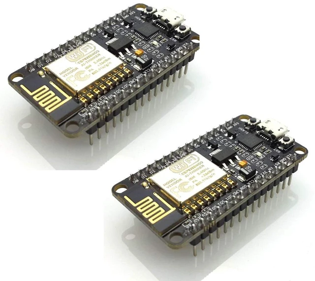 Main image of 2pcs ESP8266 NodeMCU CP2102 ESP-12E Development Board (Wi-Fi, USB) - Arduino Com