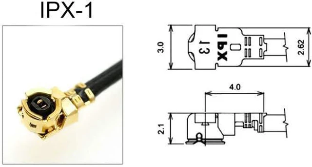 Alt view image 3 of 6 - 5pcs U.FL-1 to SMA Female Pigtail Antenna Wi-Fi Coaxial Low Loss Cable 6 inch (1