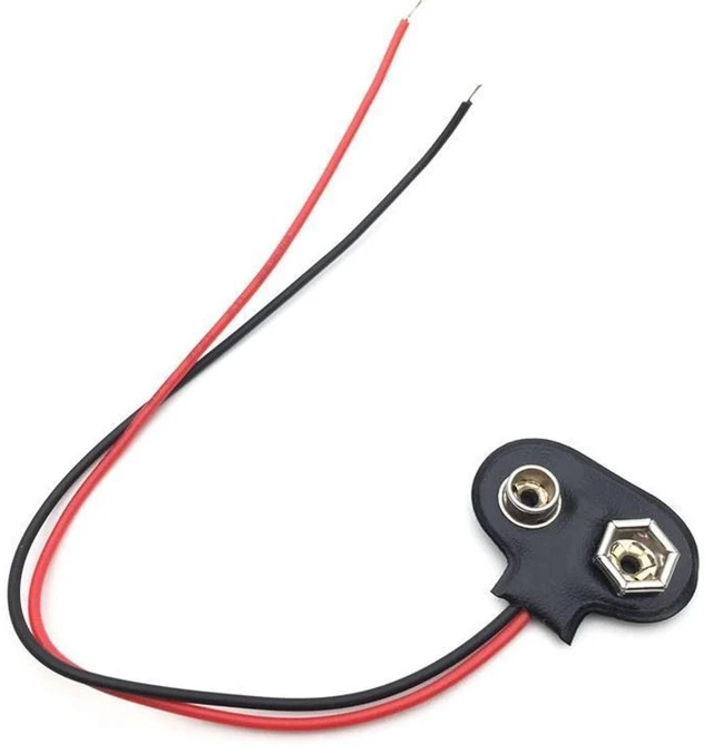 Alt view image 5 of 7 - 10pcs 9V Battery Clips 9 Volt T-Type Snap-on Battery Buckle Leather Snap on Batt