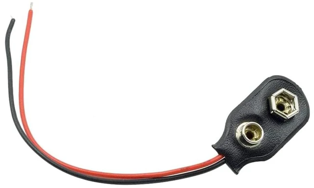 Alt view image 5 of 7 - 10pcs 9V Battery Clips 9 Volt I-Type Snap-on Battery Buckle Leather Snap on Batt