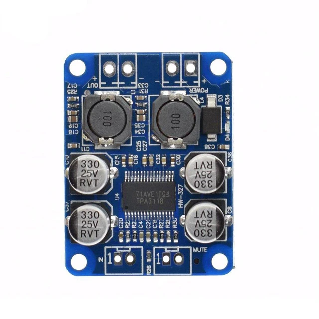 Alt view image 2 of 4 - DC 8-26V TPA3118 PBTL Mono Digital Audio Amplifier Board AMP Module 1 * 60W for