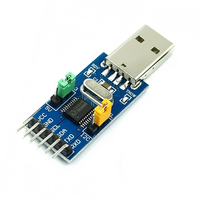 Alt view image 2 of 6 - 2pcs CH341T Downloader Tool USB to I2C IIC USB to UART TTL Convert Adapter Seria
