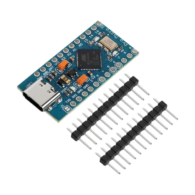 Alt view image 2 of 5 - 3pcs Pro Micro ATmega32U4 5V/16MHz Type-C Module with Pin Headers Compitable wit
