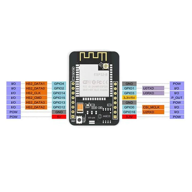 Alt view image 5 of 7 - 2pcs ESP32-CAM Camera Module ESP32-S OV2640 2MP Camera Development Board + Micro