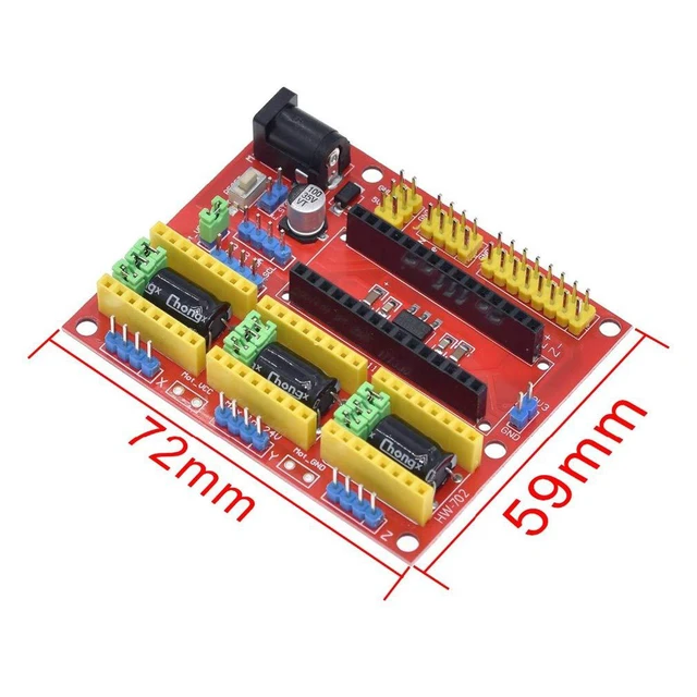 Alt view image 5 of 6 - 2pcs 3D Printer Stepper Motor Driver CNC Shield V4 Engraving Machine Expansion B