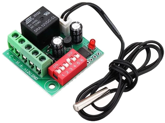 Main image of W1701 12V DC Temperature Controller Switch Digital Thermostat Adjustable Thermos