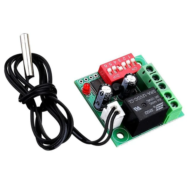 Alt view image 2 of 5 - W1701 12V DC Temperature Controller Switch Digital Thermostat Adjustable Thermos