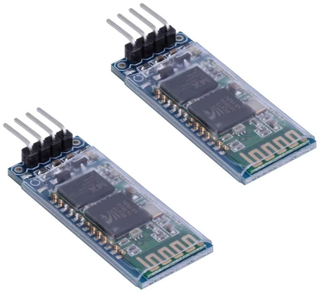 Main image of 2pcs HC-06 RS232 4 Pin Wireless Bluetooth Serial RF Transceiver Module Bi-Direct