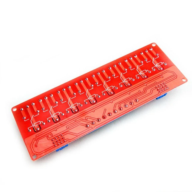 Alt view image 3 of 6 - 12V 8 Channel Relay Module with OPTO-Isolated High and Low Level Trigger 8 Ways