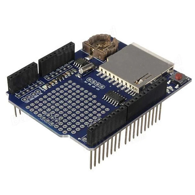 Alt view image 2 of 4 - Data Logger Module Logging Shield Data Recorder Shield for Arduino UNO w/SD Card