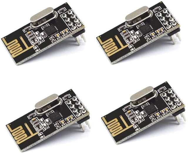 Main image of 4pcs NRF24L01+ Wireless Transceiver Module2.4G Wireless Transceiver Module