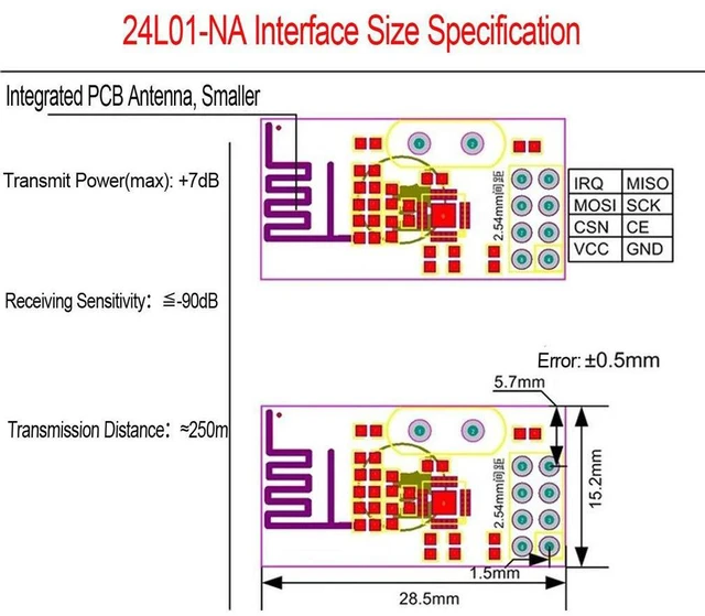 Alt view image 3 of 4 - 4pcs NRF24L01+ Wireless Transceiver Module2.4G Wireless Transceiver Module