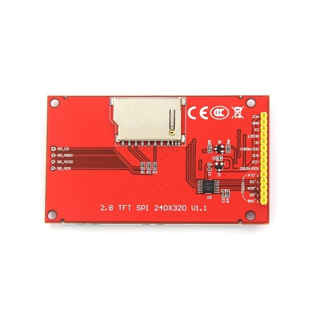 Alt view image 6 of 7 - ILI9341 2.8" SPI TFT LCD Display Touch Panel 240X320 with PCB 5V/3.3V STM32