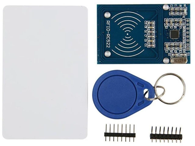 Alt view image 2 of 6 - 3pcs RFID Kit - Mifare RC522 RF IC Card Sensor Module + S50 Blank Card + Key Rin