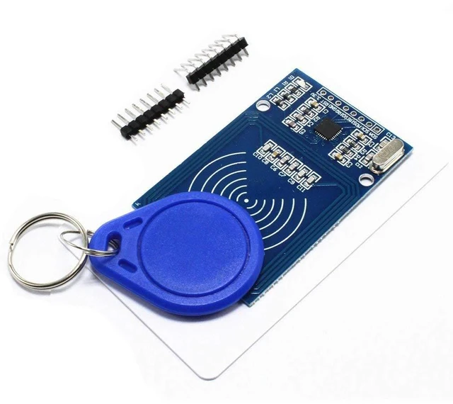 Alt view image 3 of 6 - 3pcs RFID Kit - Mifare RC522 RF IC Card Sensor Module + S50 Blank Card + Key Rin