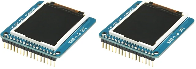 Main image of 1.8" inch ST7735R SPI 128 * 160 TFT LCD Display Module with PCB (Pack of 2)