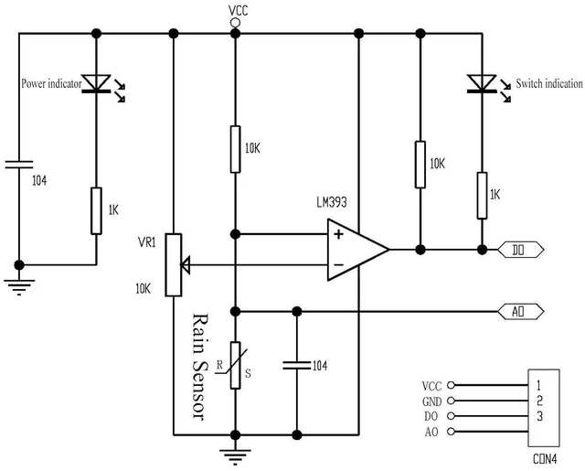 Alt view image 4 of 5 - 3pcs LM393 Rain Drops Sensor Weather Moisture Monitor Sensor Humidity Sensitivit