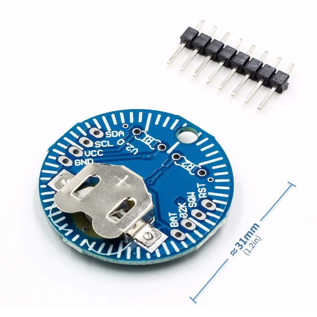 Alt view image 4 of 7 - 2pcs DS3231 DS3231SN RTC Module Real Time Clock Memory Module V2.0 I2C with PinH
