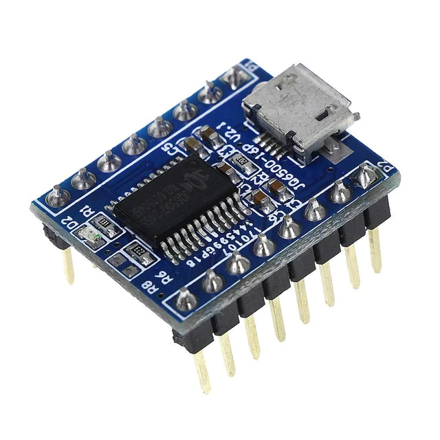 Alt view image 2 of 5 - 2pcs JQ6500 Voice Module Sound Module MCU 5 Channel Serial Control MP3 Music Pla