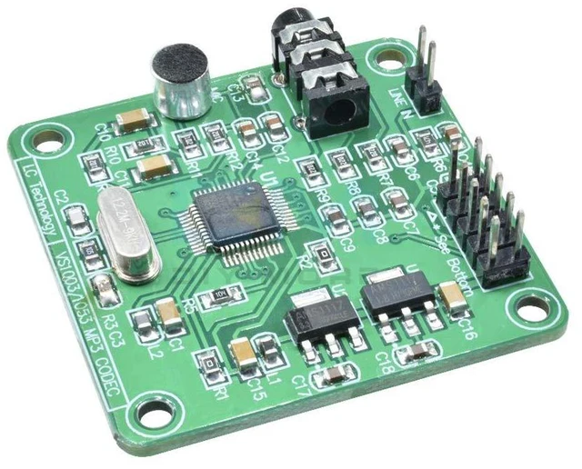 Main image of VS1053 MP3 Audio Player Module Audio Decoder Board Onboard Recording Microphone