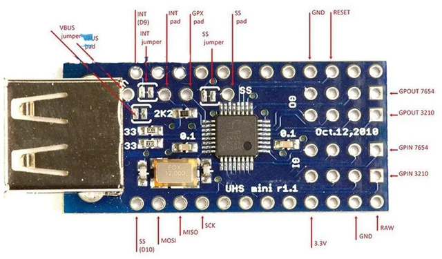 Alt view image 3 of 4 - 2.0 ADK Mini USB Host Shield SLR Development Tool Compatible SPI Interface for A