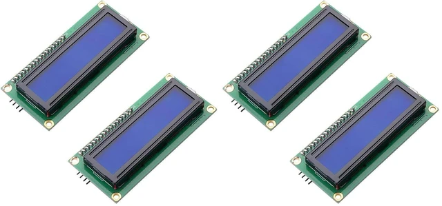 Main image of 2pcs HD44780 IIC I2C1602 LCD Display with IIC I2C TWI SPI Serial Interface Adapt