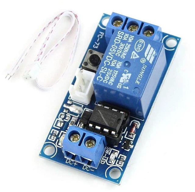 Main image of 5V 1 Channel Self Locking Bistable One Button Start/Stop Self-Locking Relay Modu