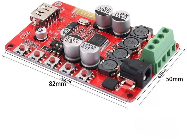Alt view image 3 of 4 - TDA7492P 50W+50W Wireless Bluetooth CSR4.0 Audio Receiver Digital Amplifier Boar