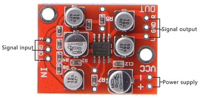 Alt view image 3 of 7 - 3pcs AD828 Stereo Preamplifier Board Preamp Power Amplifier Board AMP Module DC5