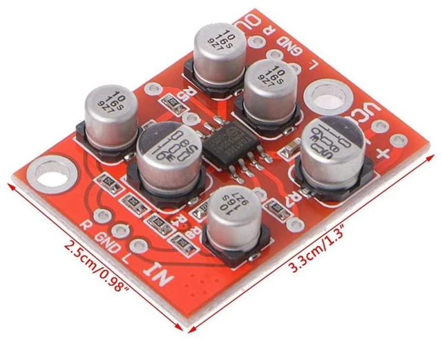 Alt view image 4 of 7 - 3pcs AD828 Stereo Preamplifier Board Preamp Power Amplifier Board AMP Module DC5
