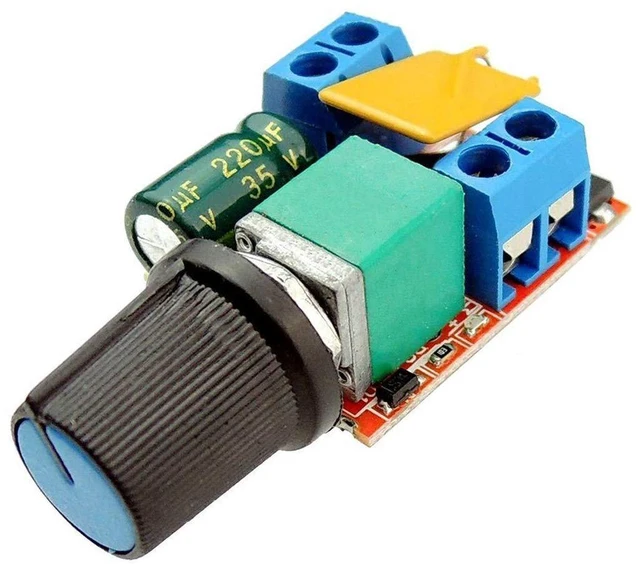 Alt view image 2 of 4 - 3pcs DC Motor PWM Speed Controller 3V 6V 12V 24V 35V Speed Control Switch Mini L