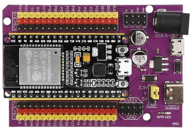 Alt view image 5 of 7 - 3pcs ESP32 ESP32S 38 Pin Expansion Board - ESP32-DevKitC-32 - WiFi Bluetooth - U