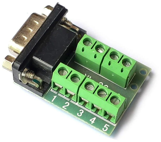 Alt view image 2 of 4 - 2pcs DB9 Male Adapter RS232 to Terminal RS232 Serial to Terminal DB9 Connector C