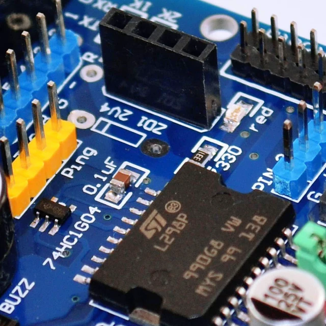 Alt view image 3 of 5 - L298P DC Motor Drive Module L298P DC Motor Drive Shield H-Bridge Drive Expansion