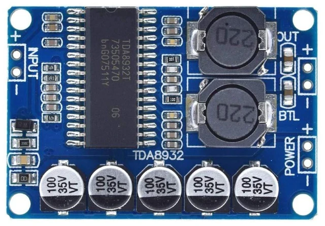 Alt view image 3 of 5 - 2pcs TDA8932 35W Mono Digital Amplifier Board Low Power Consumption Stereo Ampli