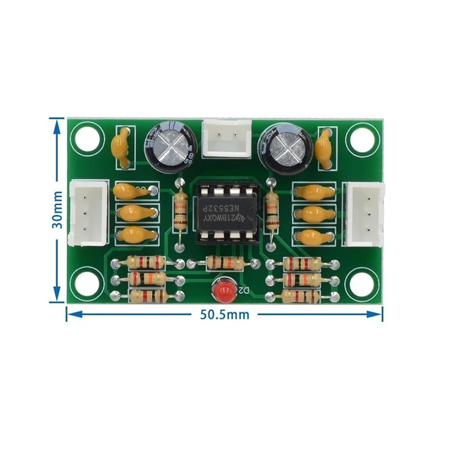 Alt view image 6 of 7 - 2pcs NE5532 Audio Pre-Amplifier Module Digital Audio Front Amplifier Board Pre-O