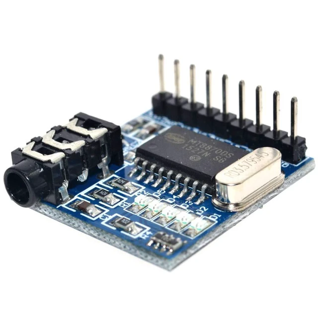 Alt view image 3 of 5 - 2pcs MT8870 DTMF Voice Decoder Decoding Module Telephone Voice Module for Arduin