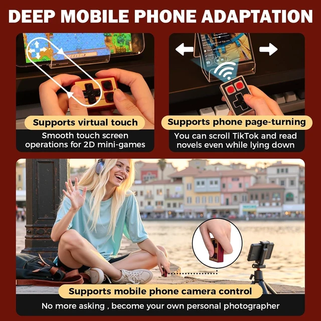 Alt view image 7 of 7 - Mini Controller for iPhone/iPad/Android, Portable Wireless Controller for TikTok