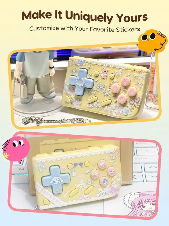 Alt view image 6 of 7 - Mini Retro Game Controller, Pocket-Size Wireless Mini Game Controller with Keych