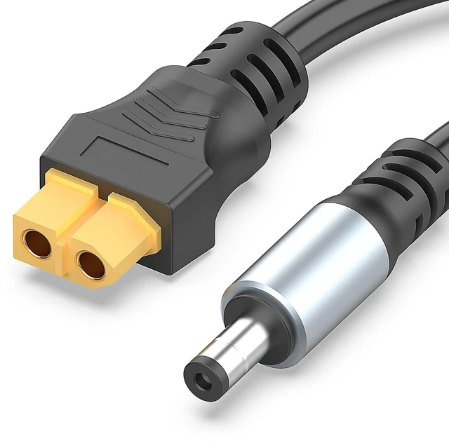 Alt view image 2 of 7 - 1.6FT DC5521 Male to XT60 Female Power Cord DC Connector to XT60 Adapter 5.5x2.1