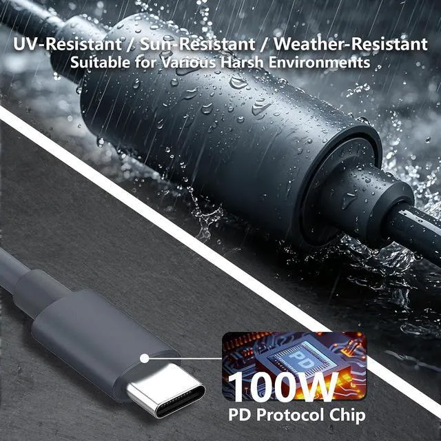Alt view image 3 of 6 - USB-C to DC Power Cable for Starlink Mini with Smart PD Chip,18AWG Waterproof St
