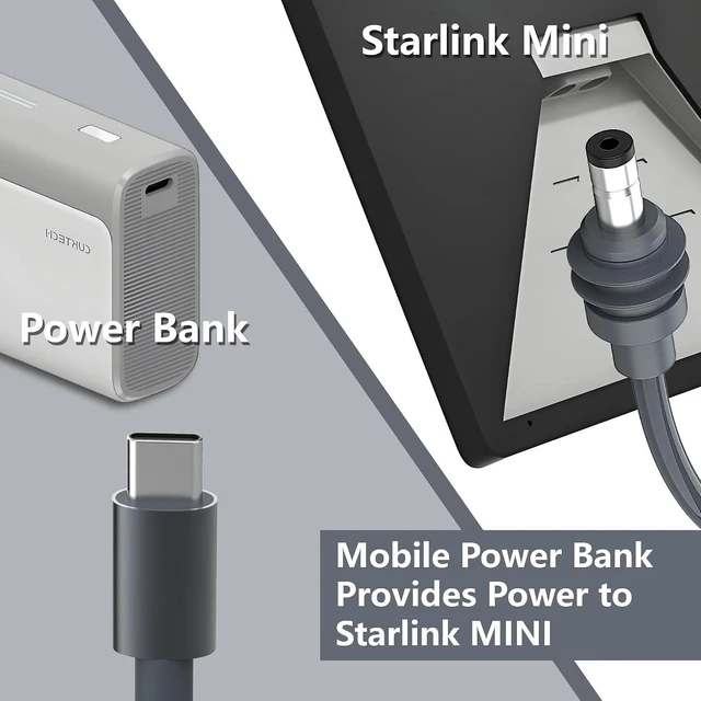 Alt view image 2 of 6 - USB-C to DC Power Cable for Starlink Mini with Smart PD Chip,18AWG Waterproof St