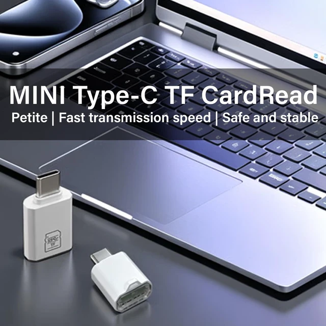 Alt view image 4 of 6 - Type-C Mobile Card Reader SD Card Reader OTG Flash Drive TF Card SD Card Camera