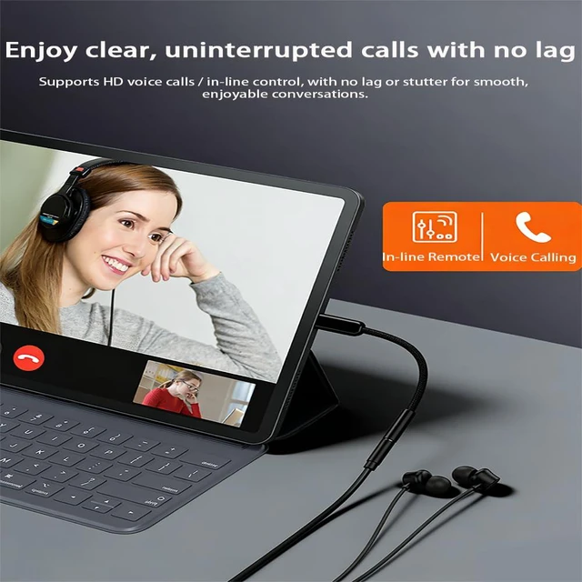 Alt view image 5 of 5 - USB C to 3.5mm Headphone Jack Adapter,Aux to USB C Adapter