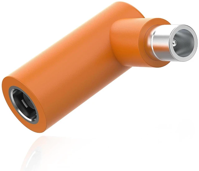 Main image of DC7909 to DC8020 Adapter 90 Degree Right Angle, DC7909 Female to DC8020 Male Con