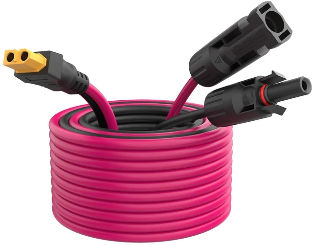 Main image of (12AWG 6.6ft) Solar Panel to XT60 Charge Extension Cable, Solar Connector to XT6