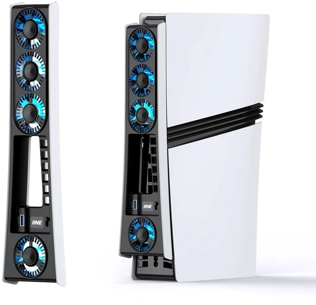 Main image of Cooling Fan for PS5 Pro, Efficient Cooler Fan with Adjustable Speed/LED Light, T